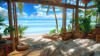 10 Hours Tranquil Ocean Retreat | Summer Vibes ASMR for Health and Spirit. Wooden Bedroom by the Sea by Cozy Ambient Spaces 636 views 4 days ago 10 hours