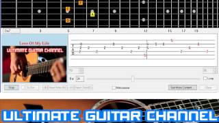 [Guitar Solo Tab] Love Of My Life (Queen) chords