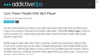 How-To Download A Playlist From Itunes To An MP3 Player screenshot 3