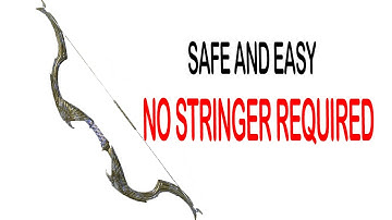 How to String a Bow Without Using a Stringer | Recurve Bow tutorial | Archery