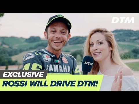 Video: Die DTM het Valentino Rossi probeer kry om met 'n BMW teen Andrea Dovizioso in Misano te jaag