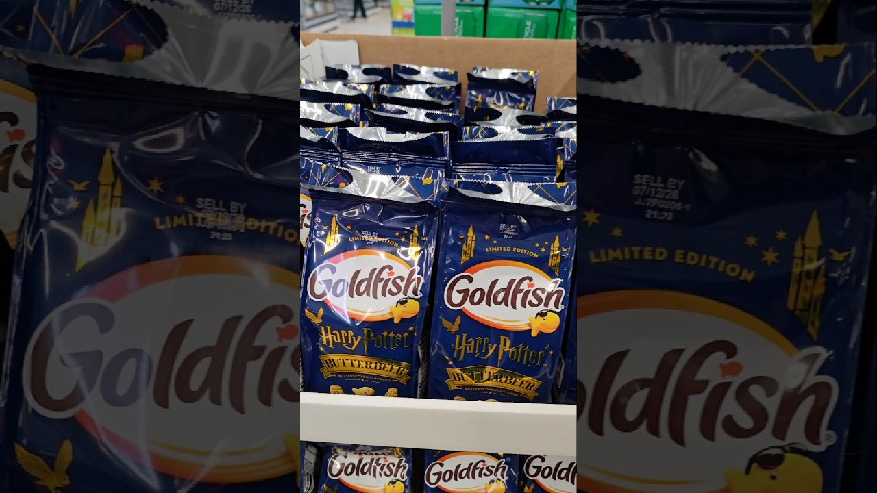 CRAZY!! Goldfish Harry Potter Butterbeer Butterscotch Crackers Are In Stores Now! 😮