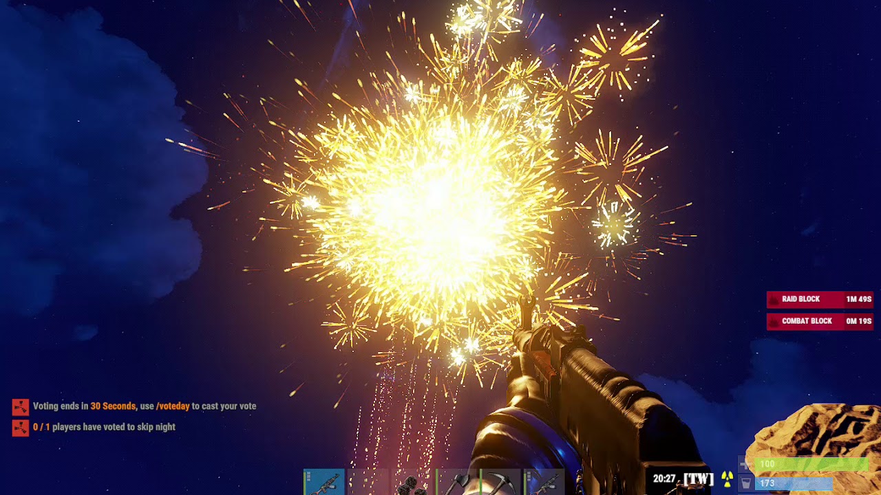 Rust fireworks YouTube