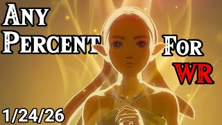 Botw Any% Speedruns For Wr Day 7! (switch 1 V1.6)