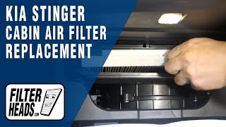 How to Replace Cabin Air Filter 2019 Kia Stinger | AQ1143
