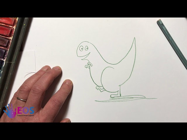 Learn to draw the Itchysaurus with author Rosie Wellesley