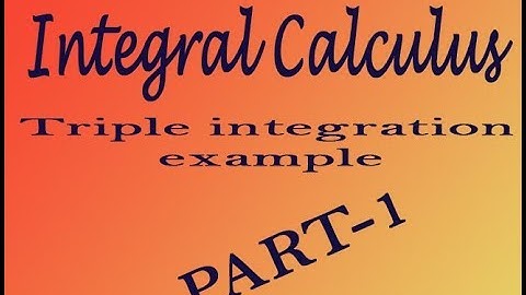 VTU Engineering Maths 2 Triple integral very good example(PART-1)