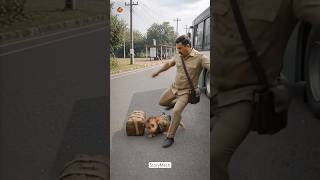 Innocent Monkey Kicked Out of Bus by Conductor 🐒🚌💔 | Emotional AI Short #aivideo #shorts #monkey