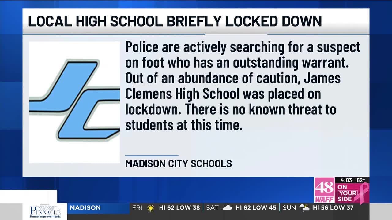 James Clemens HS placed on lockdown as police search for suspect in the ...