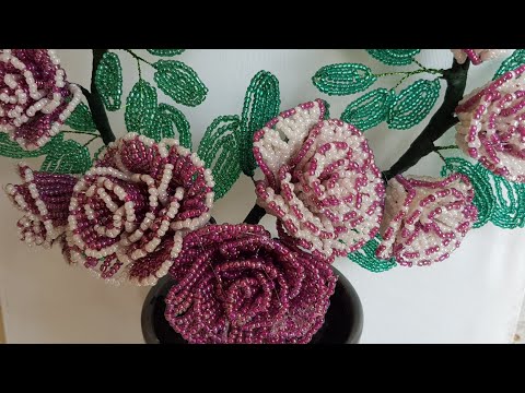 Boncuktan Gül Yapımı - DIY French Beaded Roses