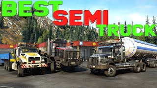 Best Semi Trucks In SnowRunner