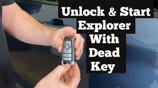How to Unlock & Start A 2018 - 2024 Ford Explorer With A Dead Or Bad Remote Key Fob Battery