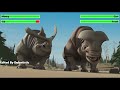 Ice Age 2002 Rhino Fight With Healthbars Ice Age 2002 Rhino Fight With Healthbars