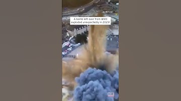 Bomb from WWII Unexpectedly Explodes #shorts