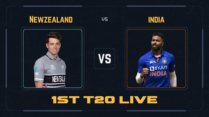 1st T20i Live: India vs Newzealand