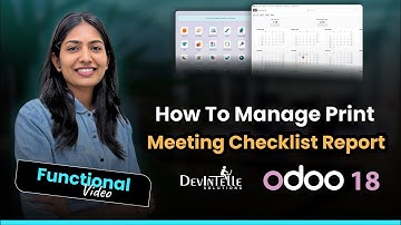 How To Manage Easily Print Meeting Checklist Report In Odoo