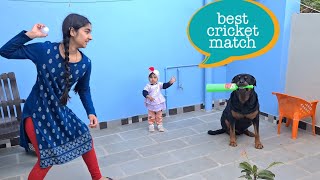 my dog is playing cricket | the rott latest video| funny dog video |