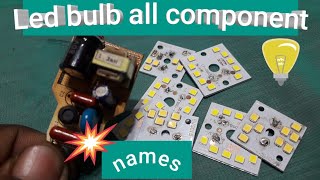 Components LED Bulb Circuit All Names in Circuit