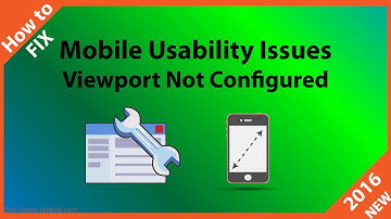 How to Fix Mobile Usability Viewport Not Configured Issues
