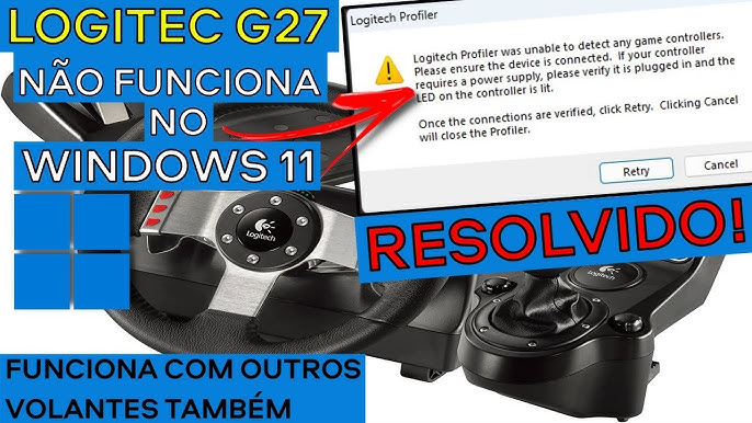 Logitech G27 fix for GT Driving Force Detection (Window 10) 