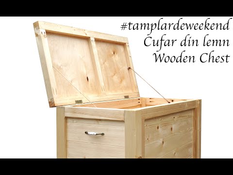 #woodworking - Cufar din lemn masiv - Wooden chest DIY