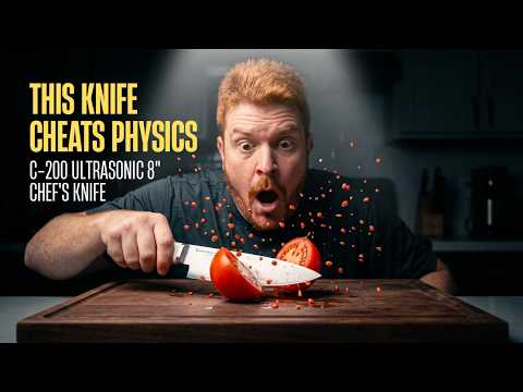 I Tested The World's First ULTRASONIC Chef's Knife! (C-200 Review)