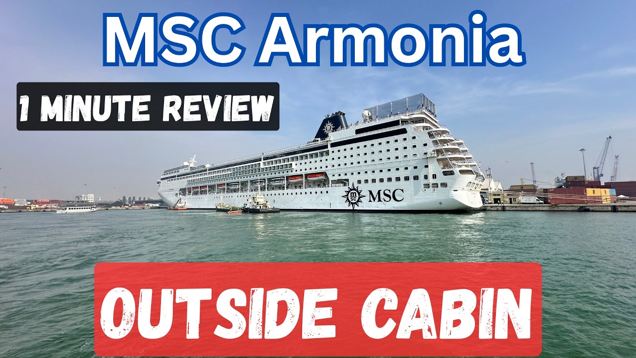 MSC Armonia | Outside cabin 9047 - 1 minute review