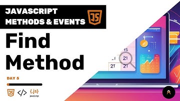 JavaScript Methods & Events Challenge | Find Method (Day 5)