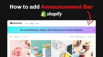 How to Add Announcement Bar in Shopify (Easy 2025)