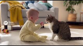 Heartwarming Chats: How the Best Emoji Captures a Small Child and Cat's Adorable Conversations!"