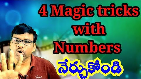 4 MIND-BLOWING Number Magic Secrets REVEALED! magic tricks tutorial | telugumix magic tricks