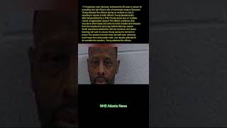 A Cedartown man has been sentenced to 20 years in prison for assaulting two jail officers with a hom