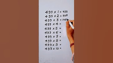 Write the Table of 499 in 18 second only..#maths #mathshack #mathematicks ‎@study_care0 