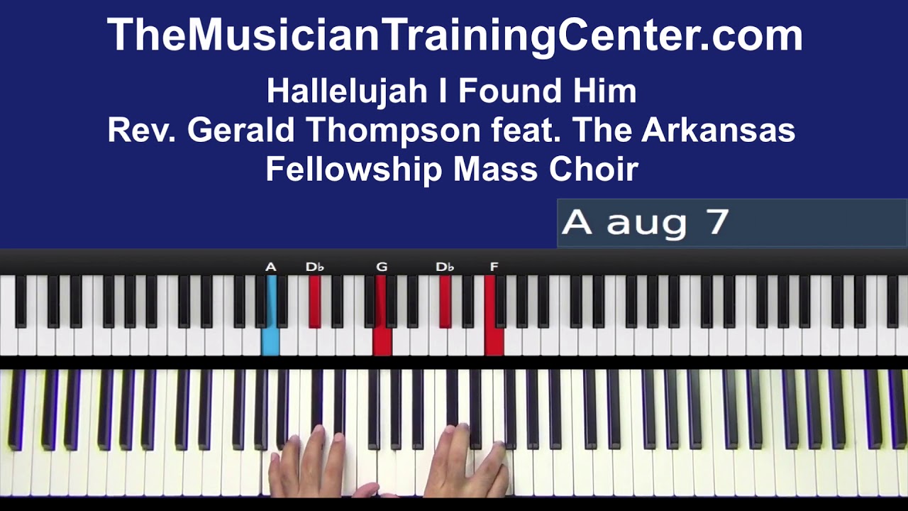 Piano How to Play "Hallelujah I Found Him" by Rev. Gerald