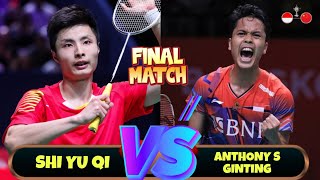 Anthony Sinisuka Ginting vs Shi Yu Qi  Badminton THOMAS CUP 2024  INA vs CHN | Finals