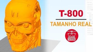 Impressão 3D T-800 O exterminador do futuro destino sombrio (tutorial Simplify3d)