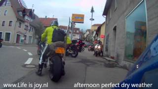 Crash accident on BMW R1200GS ending Opkiktoer holiday 2013 motorbike high speed