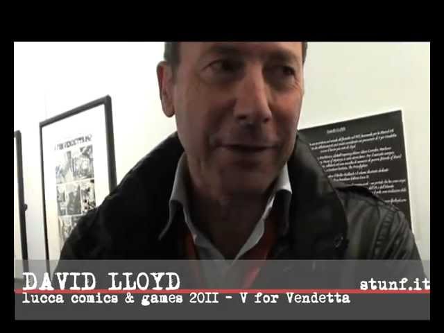 David Lloyd, V for Vendetta - Intervista / Interview at Lucca Comics &  Games 2011 