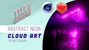 Tuts Under Twenty (T.U.T.) - Create Abstract Neon Cloud Art - Redshift + Cinema 4D