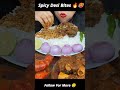 Basmati Rice with Mutton Nalli, Chicken Kaliji &amp; Chingri Curry 🔥 | Desi Mukbang