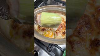 Calabrian sausage stuffed leeks