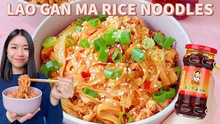 10 Minutes Easy Lao Gan Ma Stir-fry Instant Rice Noodles🍜 老干妈炒米粉 | Quick Lunch, Dinner or Breakfast