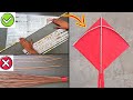 How to make kite without wooden sticks  how to make paper kite  flying new kite  patang bazi