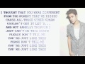 Justin bieber  just like them lyrics on screen