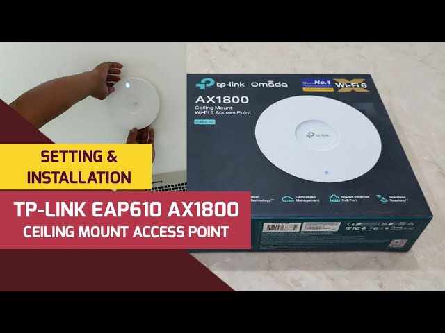 EAP610, AX1800 Ceiling Mount WiFi 6 Access Point