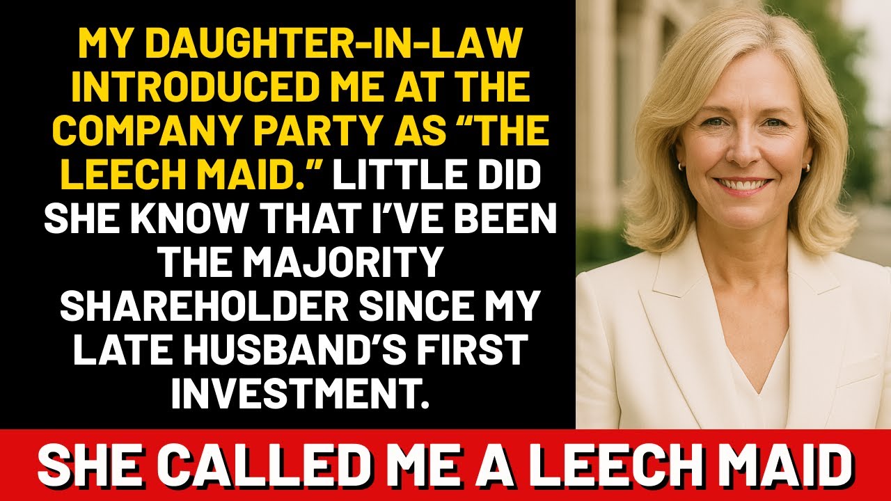 My daughter-in-law introduced me at the company party as 