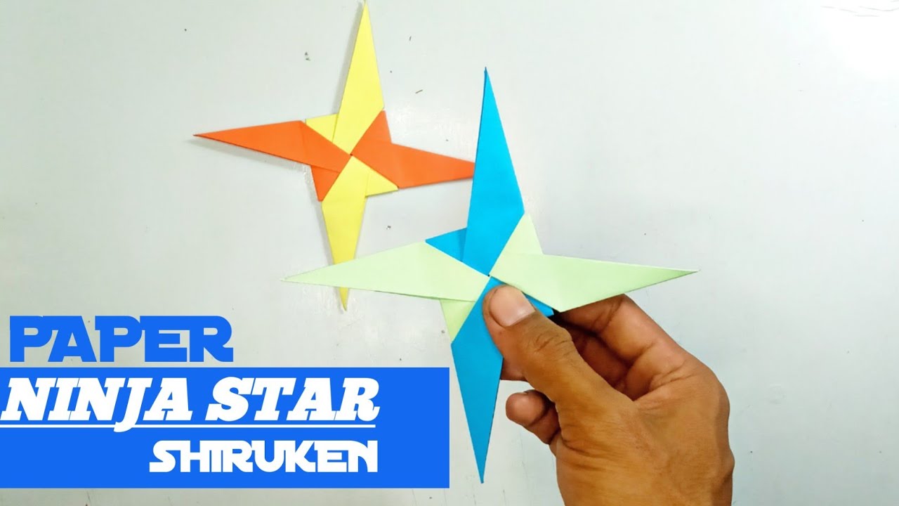 Cara Buat Origami Bintang Ninja Paper Ninja Star Shiruken YouTube