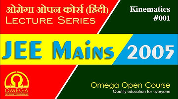 Past Year JEE Mains Questions | Kinematics #001 (2005)