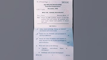 BPCS-184 TEE Dec-2022 in english medium