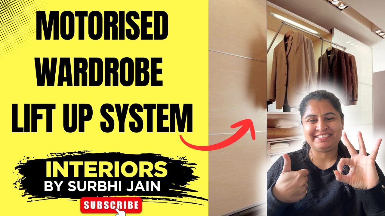 Motorised Wardrobe Lift Up System | Smart Storage for Modern Home 🏠🔥🏠
